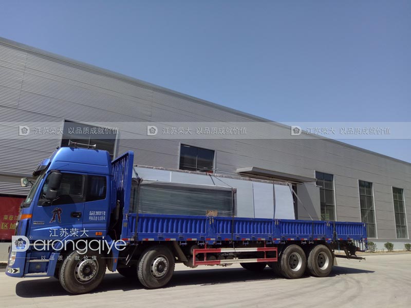 六安公共自行车棚发货案例