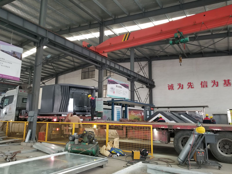 荣大公交候车亭厂家发往广东的智能候车亭发货记录